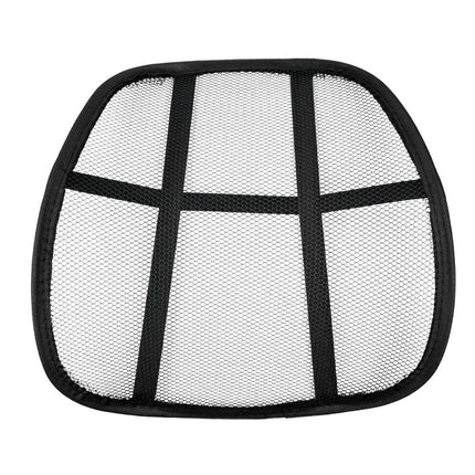 Lendensteun 37x42cm, mesh, auto/kantoor, elastische band bevestiging