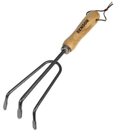 Tuinhark met houten handvat – Breedte 7,5cm., Materiaal metaal en hout., 7,5cm