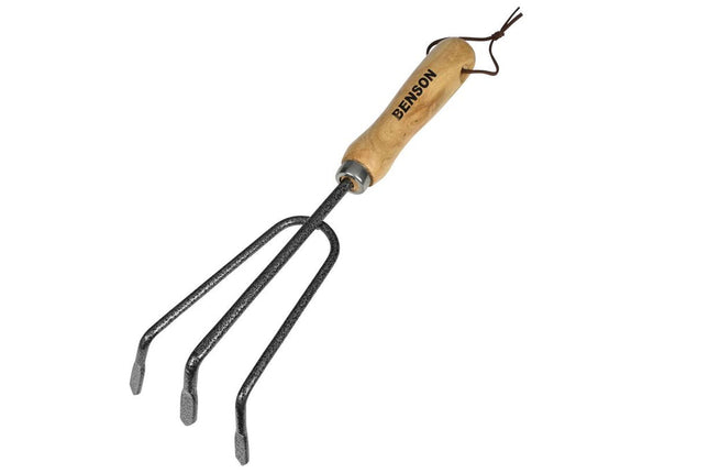Tuinhark met houten handvat – Breedte 7,5cm., Materiaal metaal en hout., 7,5cm