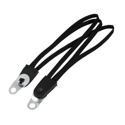 Snelbinderset Zwart - Elastisch 60x3x1cm voor Fietsbagagedrager