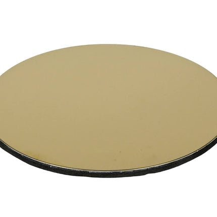 Gouden RVS Onderzetters 8,5 cm, Set van 6 met Houder voor Tafels