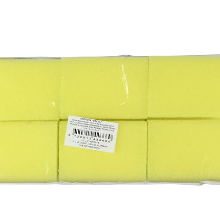 Schuurspons met grip actie 6 dlg – Inhoud 6 stuks, Afmeting spons 8.6 x 6.5 x 4.4 cm