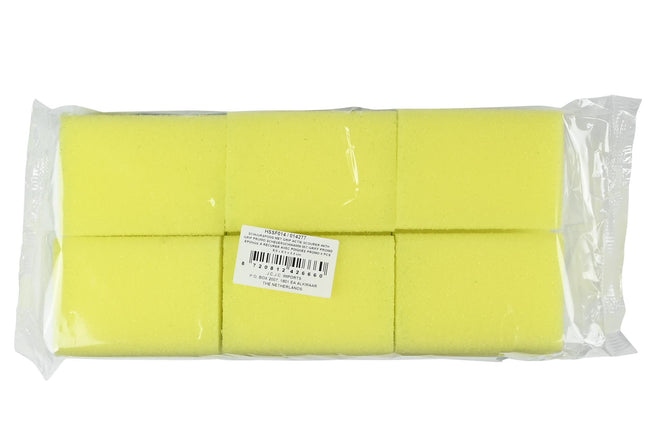 Schuurspons met grip actie 6 dlg – Inhoud 6 stuks, Afmeting spons 8.6 x 6.5 x 4.4 cm