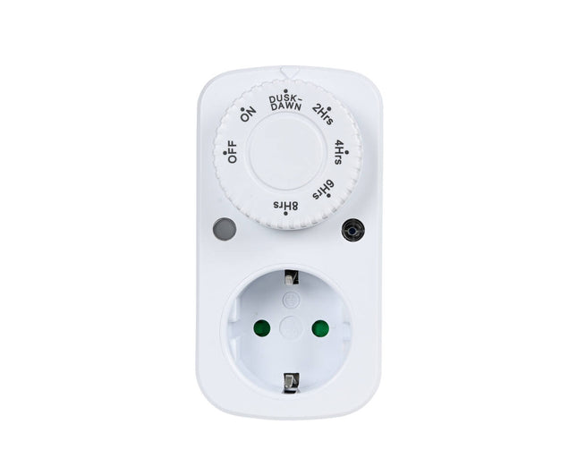 Tijdschakelaar Sensor, 230V, 16A, Dag/Nacht, 2-8u Timer, Veilig Beheer