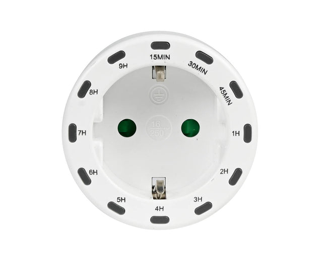 Tijdschakelaar Rond: 15-540 min, 230VAC, max 2800W, apparaatbeheer
