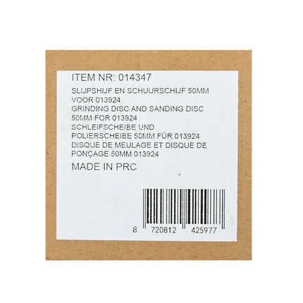 Slijpschijf & Schuurschijf 50mm voor 013924 - Metaal, Hout Bewerken