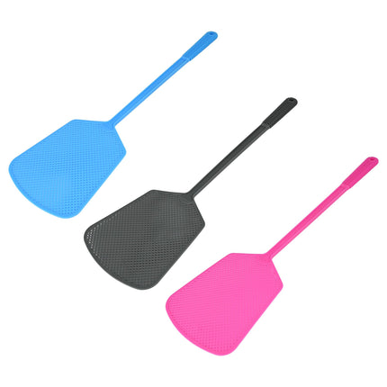 Vliegenmepper mix – Mix van 3 kleuren grijs-blauw-roze, Materiaal kunststof