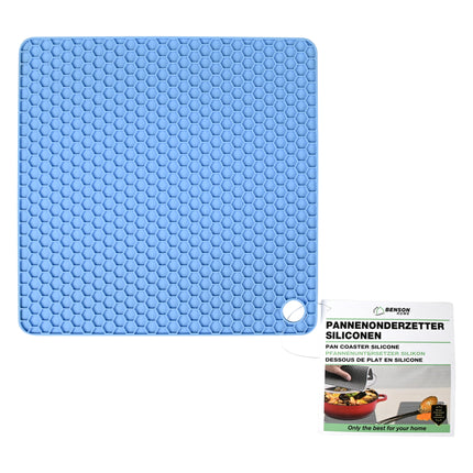 Pannenonderzetter siliconen vierkant 17 x 17 cm – Materiaal silliconen