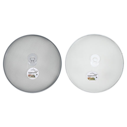 Foodcover ø 30 cm mix – Materiaal metaal, Doorsnede 30 cm, Vorm rond, Kleur wit - grijs