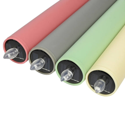Solar Tuinlamp Fakkel: 97,5cm, Geel Licht, 6-8u, Polykristallijn, Weerbestendig