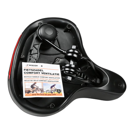 Fietszadel comfort breed ventilatie – Universele montage past op de meeste zadelrails