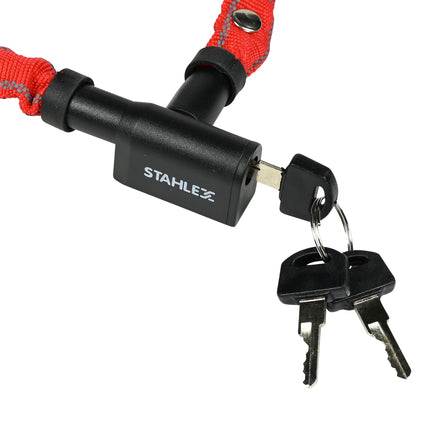 Kettingslot 618 3 x 1200 mm reflectie mix – Kleuren Rood, zwart en blauw