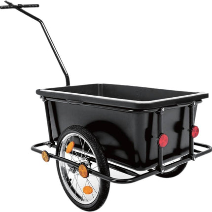 Fietskar-Handkar, Stalen Frame, 90L, 50-90kg, Inclusief Reflectoren