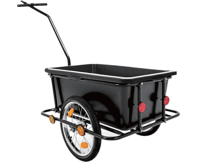 Fietskar-Handkar, Stalen Frame, 90L, 50-90kg, Inclusief Reflectoren