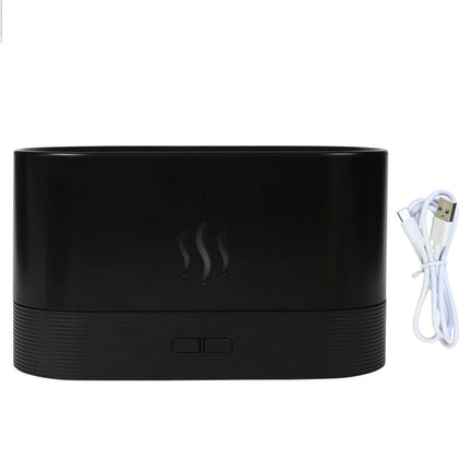 LED Luchtbevochtiger 180ml, Flame Effect, USB-C, Verhoogt Luchtvochtigheid