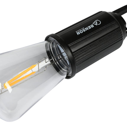 Campinglamp met karabijnhaak oplaadbaar – Lichtbron 2 stuks zachte lichtstrip, Gewicht 55g