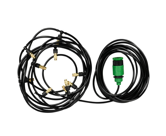 Waternevel Koelsysteem 34-delig - 10m Slang, 10 Mistsproeiers, Terras