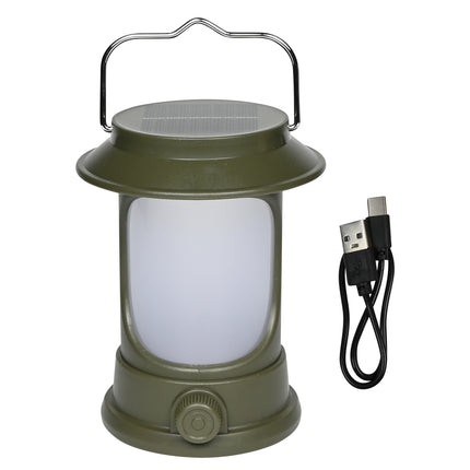 Campinglamp solar – Lichtbron SMD warm wit en wit, Solar paneel batterij 1x1200 mAh