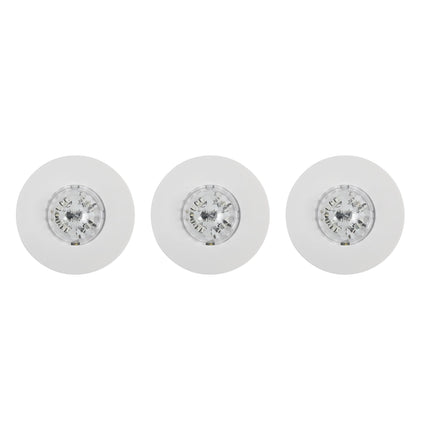 LED disco party licht met afstandsbediening 3 dlg – LED 12 stuks met RGB LED, 80 mm
