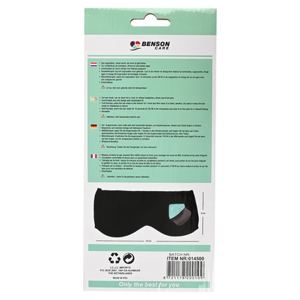 Gel oogmasker met warmte- en koud therapie – Let op test voor gebruik eerst de temperatuur