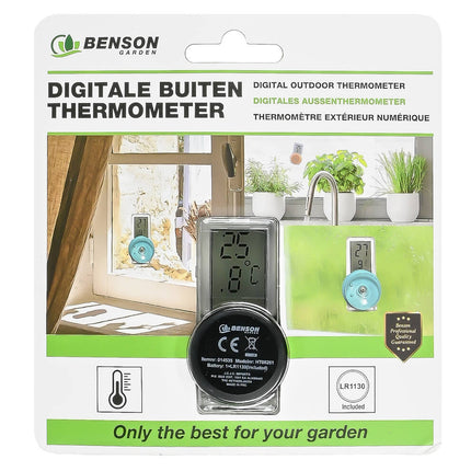 Digitale Thermometer: Nauwkeurig, Zuignap, Voor Ramen & Serres