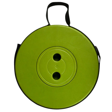 Kruk opvouwbaar draagbaar ABS groen – Diameter zitting 25 cm, Hoogte 6 - 46 cm