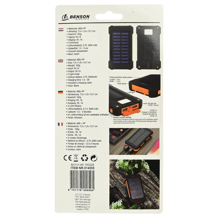 Solar powerbank 5000 mAh