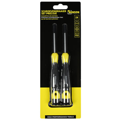Schroevendraaier set precisie 2 dlg plat – Plat (-) SL2.5, SL3.0