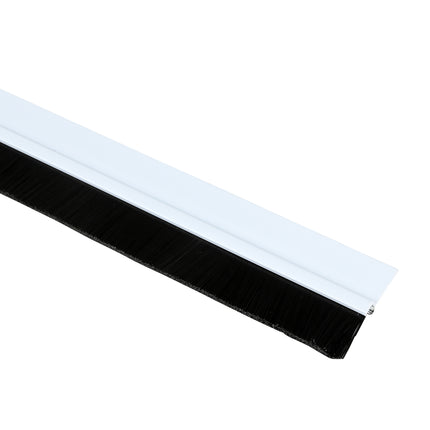 Tochtstrip borstel 100 cm PVC wit – Toepassing voor op onderzijde van deuren, 20 mm