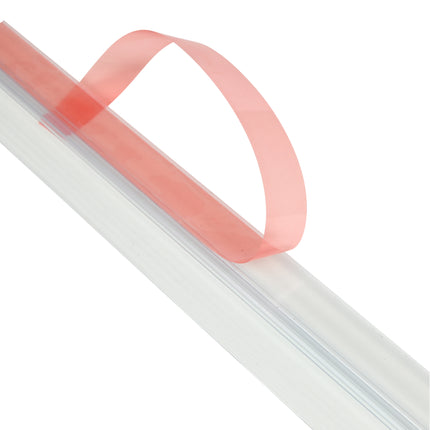 Tochtstrip rubber 100 cm transparant – Toepassing voor op onderzijde van deuren