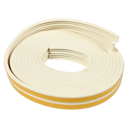 Tochtstrip rubber E-profiel 2 x 3 m wit – Profiel E, Afmetingen 3 m x 9 mm x 4 mm