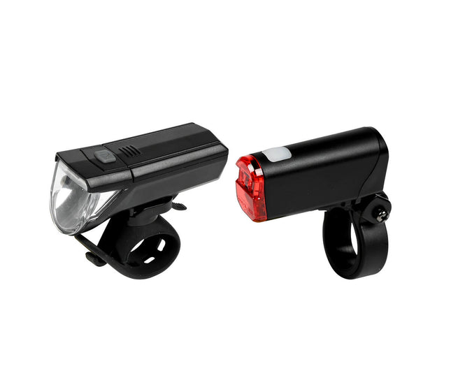 LED Fietslamp Set: 30 Lux, IPX4, AAA Batterijen, Veiligheid & Zichtbaarheid