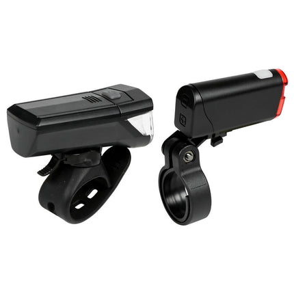 LED Fietslamp Set: 30 Lux, IPX4, AAA Batterijen, Veiligheid & Zichtbaarheid