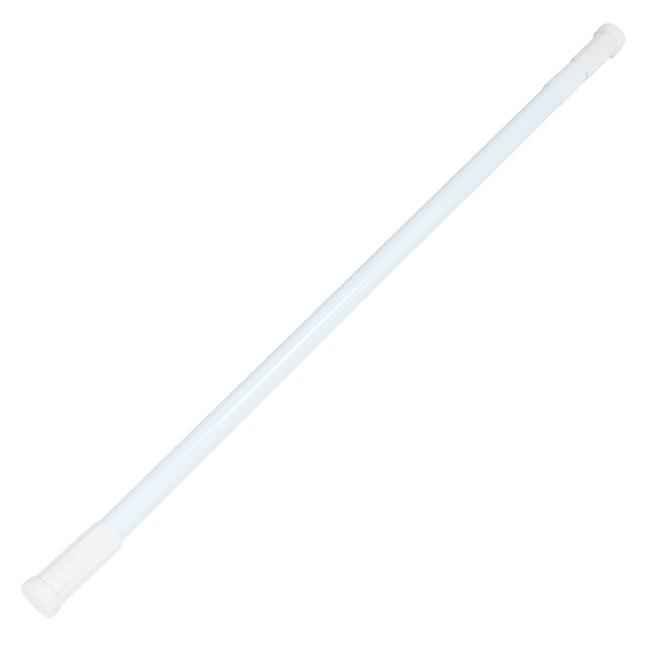 Douchegordijnstang 77,5 - 135 cm wit – Lengte 77,5 - 135 cm, 2.0 cm, verstelbaar