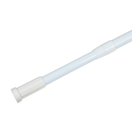 Douchegordijnstang 77,5 - 135 cm wit – Lengte 77,5 - 135 cm, 2.0 cm, verstelbaar