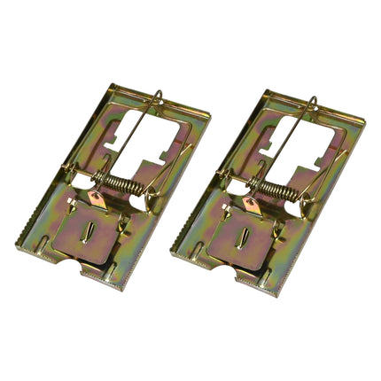 Muizenval metaal 2 dlg – Afmetingen 11,5 x 6,1 x 2 cm, 2 cm