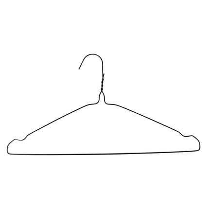 Kledinghangers metaal 10 dlg zwart – Breedte 40 cm, 40 cm