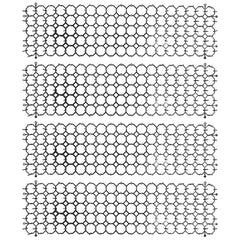 Kattenafweermatten 47,5x13x2,7 cm 4 dlg – Pinnen bovenzijde 15 mm, Pinnen onderzijde 5 mm