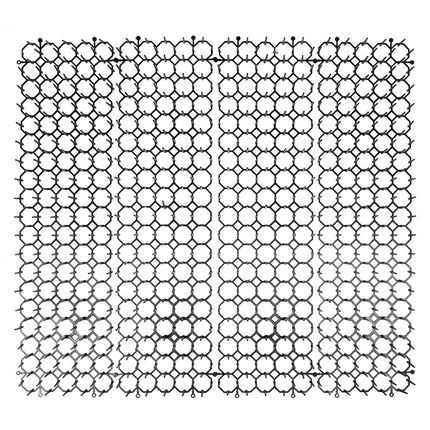 Kattenafweermatten 47,5x13x2,7 cm 4 dlg – Pinnen bovenzijde 15 mm, Pinnen onderzijde 5 mm