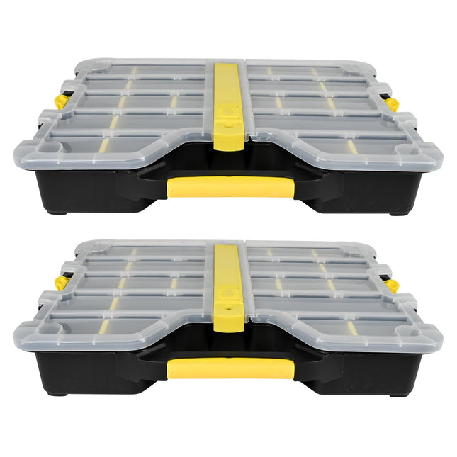 Opbergbox stapelbaar 2 dlg – Afmetingen (per opbergbox) 36,5 x 30 x 6 cm, 6 cm