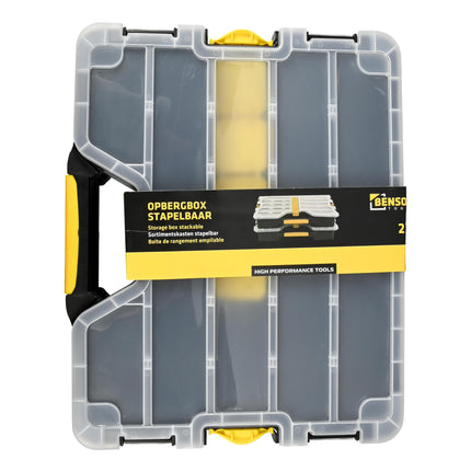 Opbergbox stapelbaar 2 dlg – Afmetingen (per opbergbox) 36,5 x 30 x 6 cm, 6 cm
