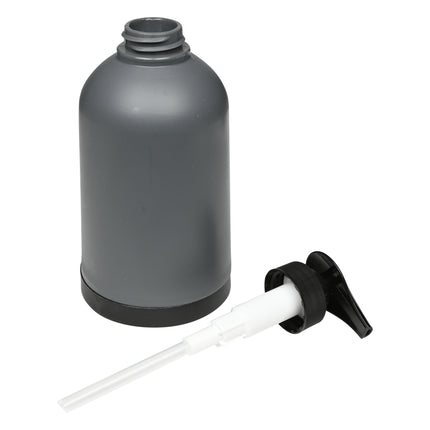 Badkamerset grijs 3 dlg – Inhoud zeepdispender 350 ml, 350 ml