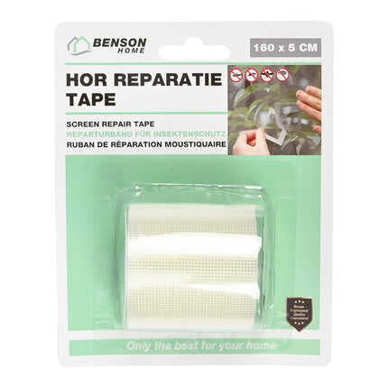 Hor reparatie tape zelfklevend 160x5 cm wit – Afmeting 160 x 5 cm