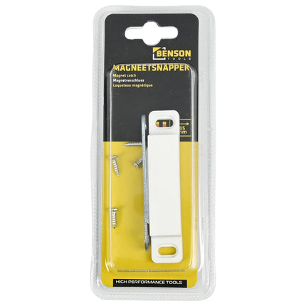 Magneetsnapper met sluitplaat 85 mm – Bevestigingsmateriaal 4 schroeven incl., Aantal 1 st