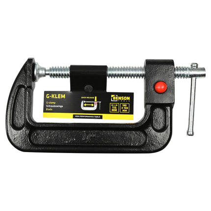 G-klem 180 x 100 mm quick release – Type G-klem met quick release (snelsluiting)