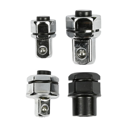 Bit dop adapter set voor ratelringsleutel 4 dlg – Materiaal chroom-vanadiumstaal