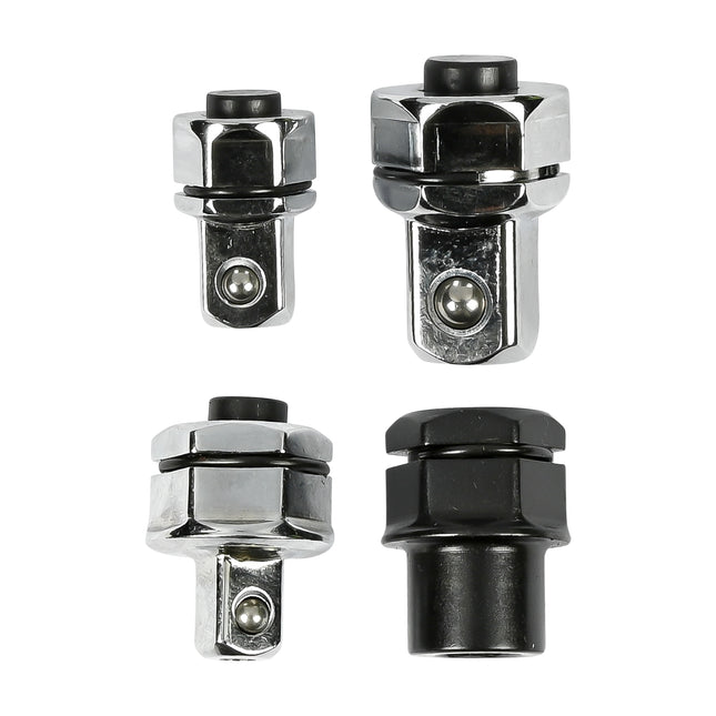 Bit dop adapter set voor ratelringsleutel 4 dlg – Materiaal chroom-vanadiumstaal
