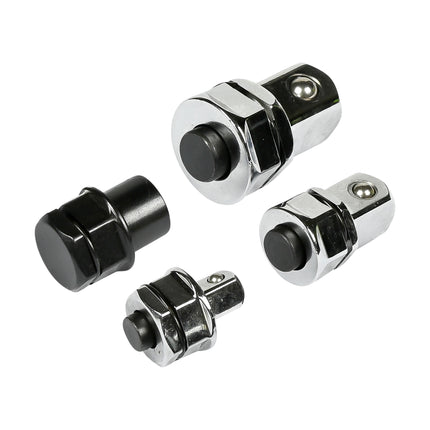 Bit dop adapter set voor ratelringsleutel 4 dlg – Materiaal chroom-vanadiumstaal