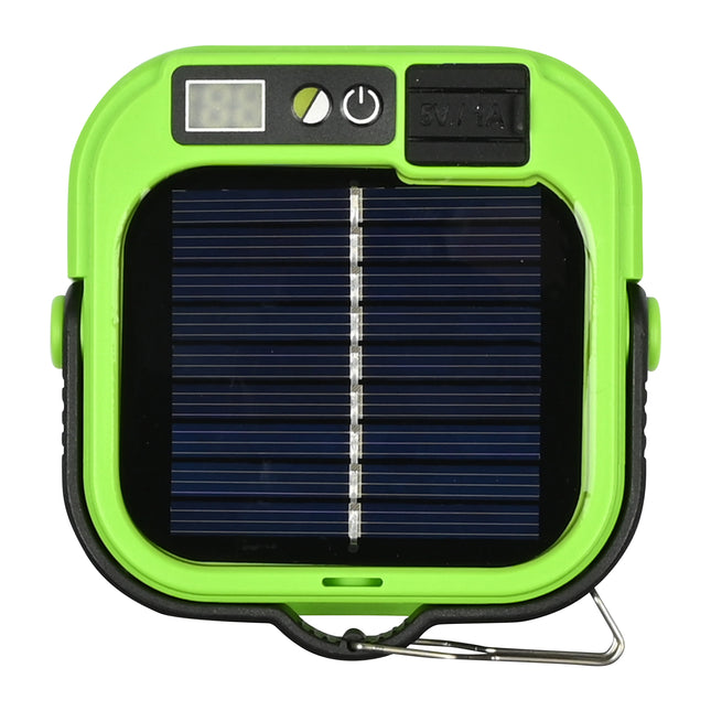 Campinglamp solar met powerbank – Zonnepaneel 5,5 V 0,8W, Afmeting 80 x 80 x 30 mm
