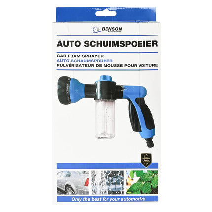 Auto Schuimsproeier 8-in-1, 100ml, 8 sproeipatronen, voor auto & tuin.